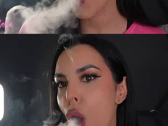 Smoking Sweet Maria mouthful of smoke