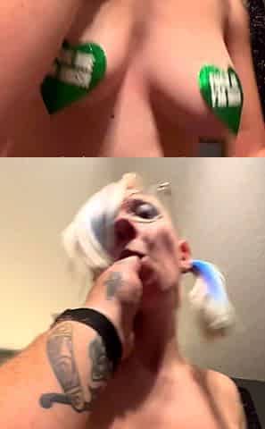 Carol Goldnerova busty blonde solo masturbating
