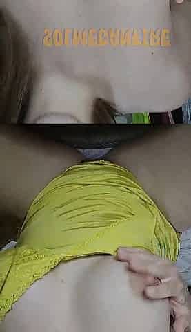 Redhead in yellow langerie and taut red pants, masturbating with her toys- Sol Mega Fire