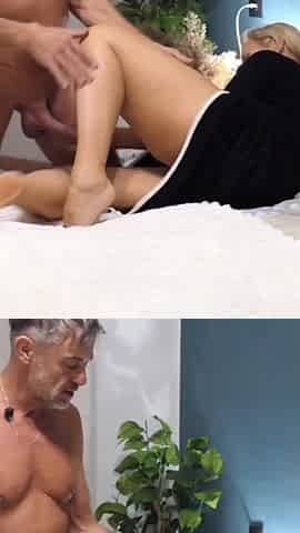 Amateur Blonde Mature Wife Enjoys Sex in Dress