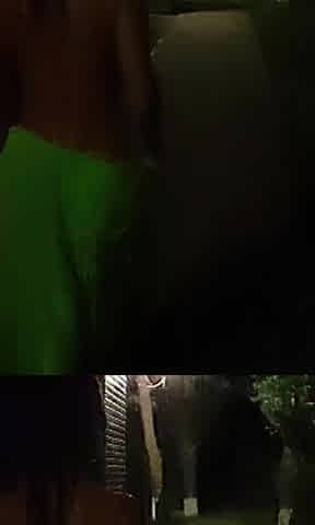 Walk on the street out of pants