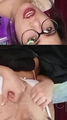 She Masturbates with Her Toys. Big Pussy