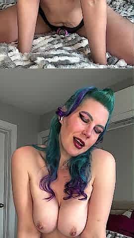 Large titty Punk mother I'd like to fuck sucks and screws with toys