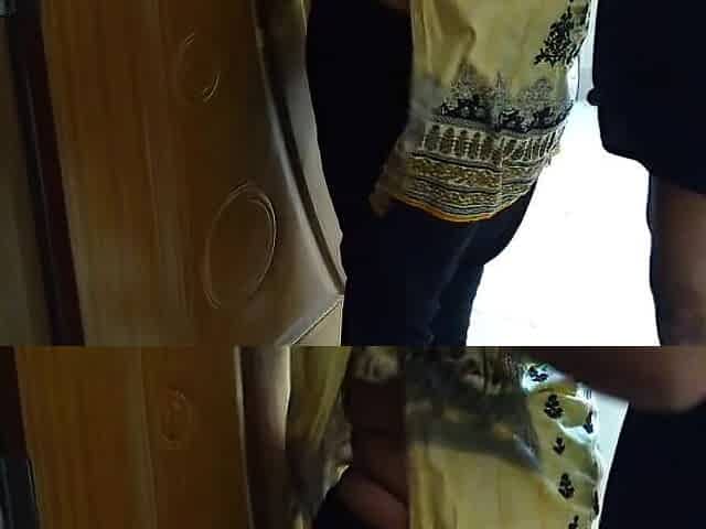 I Fuck My Stepbrother's Hot Wife When She Clean My Bed Room!
