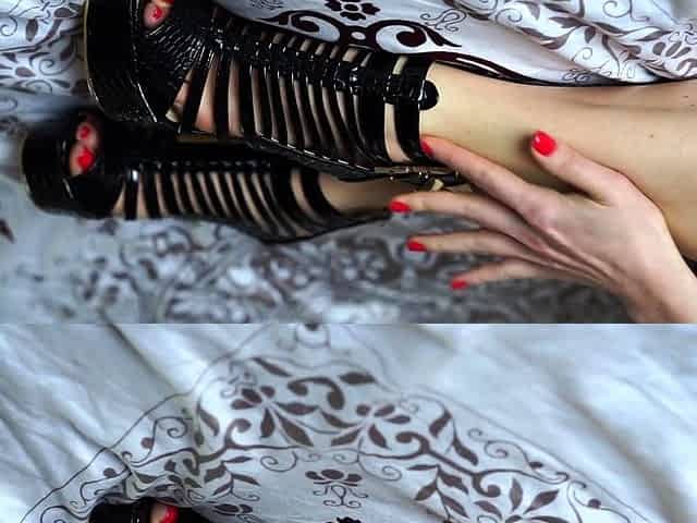 Exotic brunette hardcore foot fetish fuck