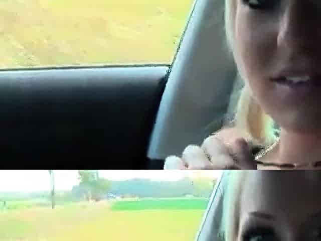 Deutsche Amateur-Blondine wird im Freien gefickt