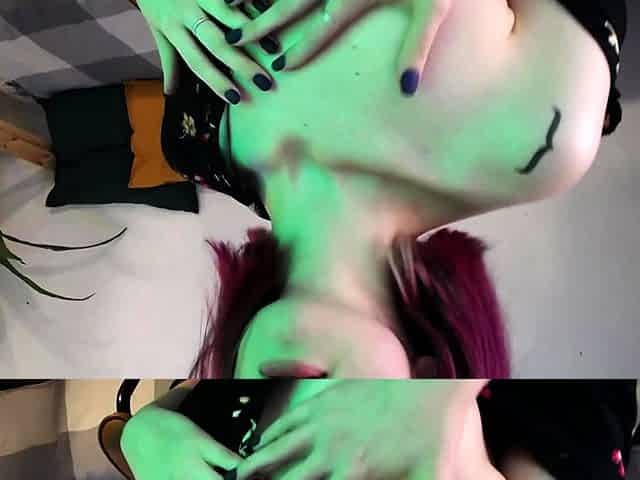 Amateur redhead masturbates then gives a blowjob