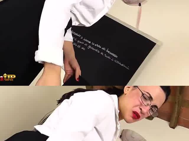 Magena Yama - Teachers Hosed Feet Stroking Her Huge Strapon Perfect Joi