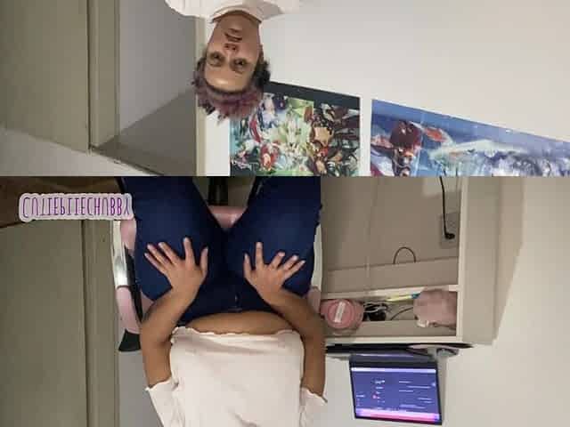 Stepmother Farting on Chair to Make Stepson Cum Pt3