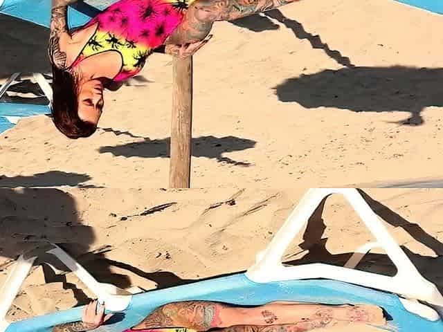 ThisIsGlamour Becky Holt On The Beach BTS LEWD