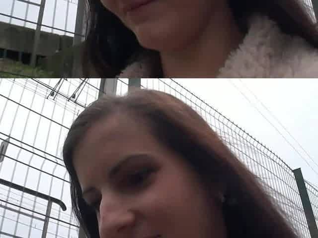 A Pretty 20-year-old Slut Gets Fucked by Two Strangers.