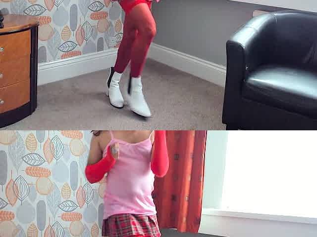 latin chick sissy barbie angel dancing