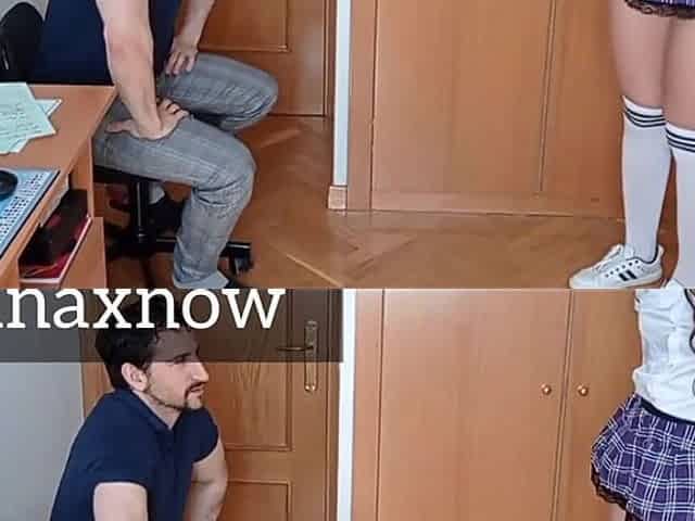Teen Spanked Blowjob with Cum Surprise. Shanaxnow