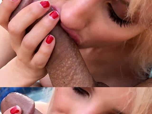 Petite Blonde with Perfect Tits gets Fucked by Pool - April