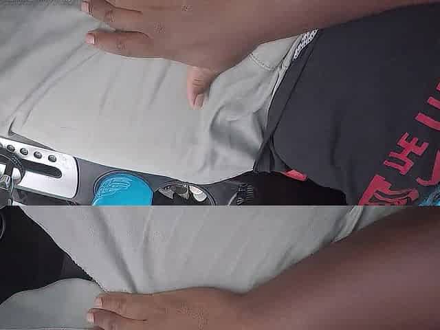 Watching porn in the car (couldn't await also sexually excited)