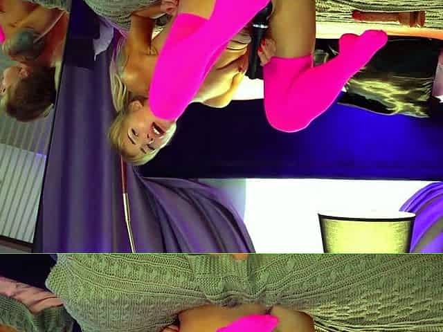 Beautiful European blonde solo masturbating
