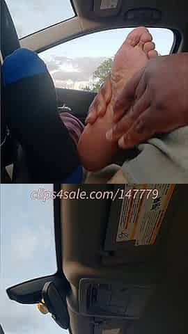 Car Sessions 2 with Dee's Stinky Hood Feet Worship N Footjob