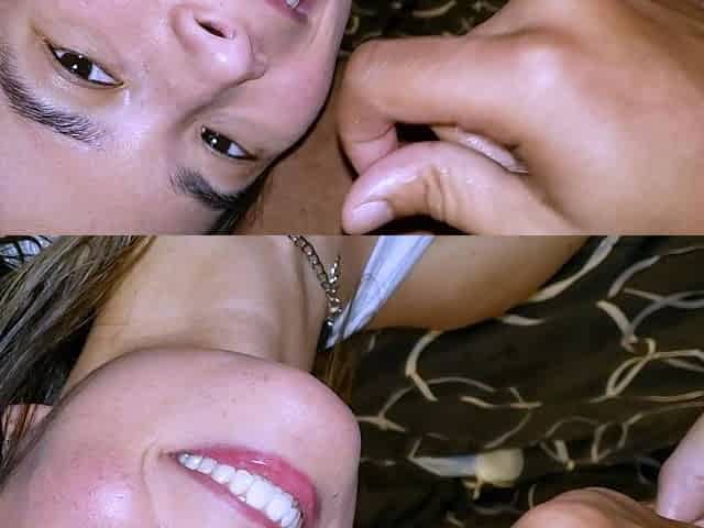 Teen takes several amateur facials