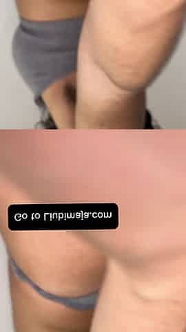 BOUNCING AND OPENING MY LARGE BUSHY BUTT IN PANTS