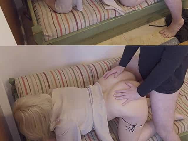 Stepmom Asked Me to Fuck Her and Cum in Her Mouth. I Caught Her Masturbating