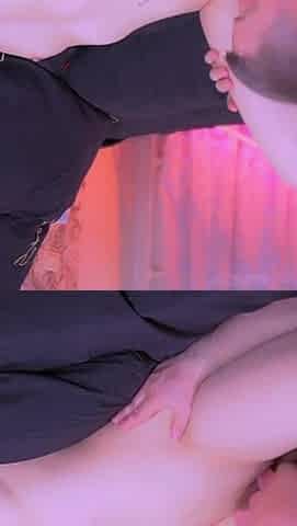 Perverted Husband Pussy Licking His Wench's and She Cums.