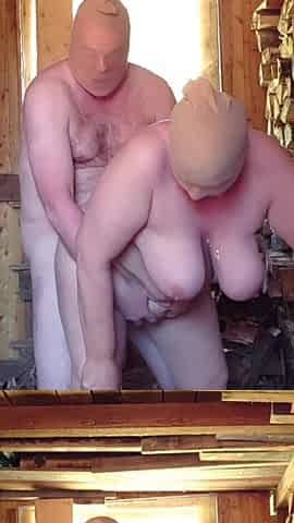 Doggy Fucking with Stocking Mask 1