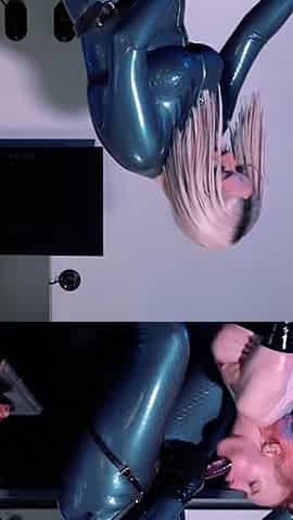 Sexual Latex Rubber Lesbians Have Hot Kinky Fun! Shiny Clothes as Fetish, Big Ass MILF