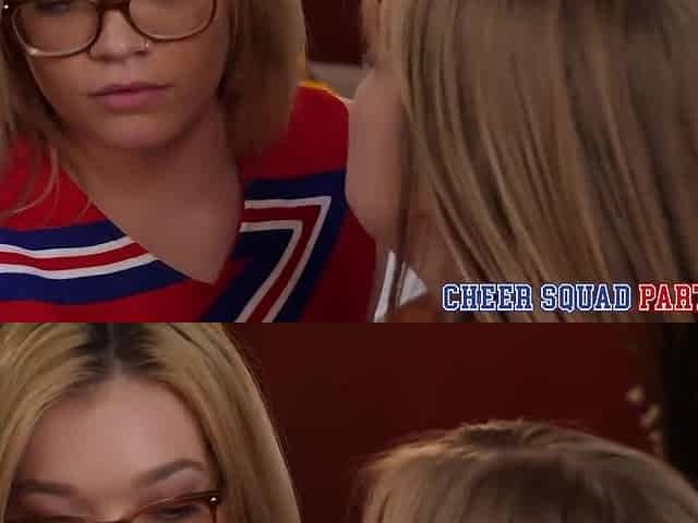 Cutiepie Golden-haired first Raunchy Experience wt Sexy Sweetheart - Dolly Leigh, Katie Kush - CheerSquad