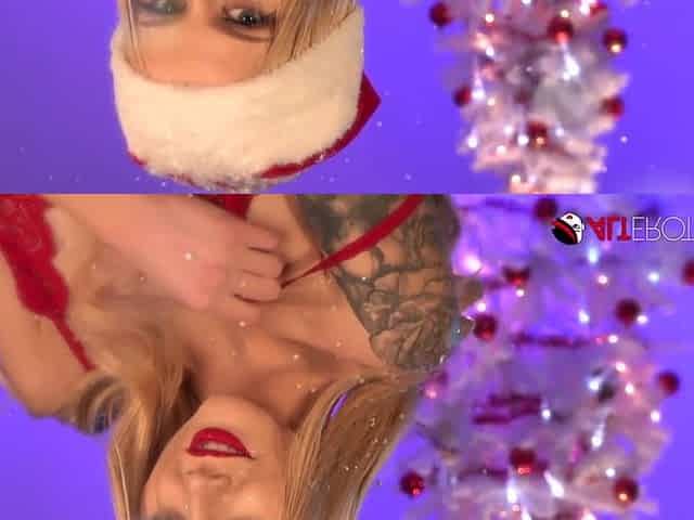 Christmas with Paris White and her candy cane toy