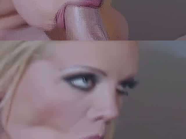 Pretty female in underware takes dong in her booty and a valuable spunk fountain in her throat