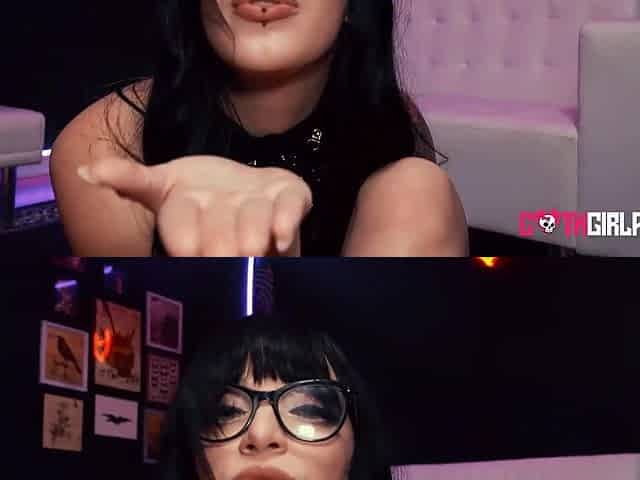 Thick Goth girl leaves no chances not to cum