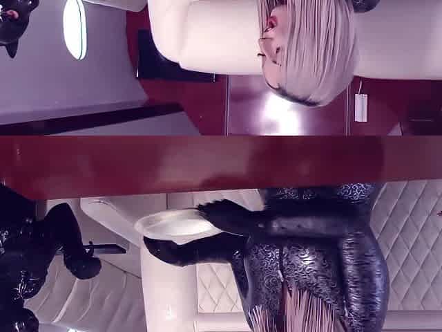 Latex Rubber Petting, Mask And Gasmask Play.. Hot Fetish Couple
