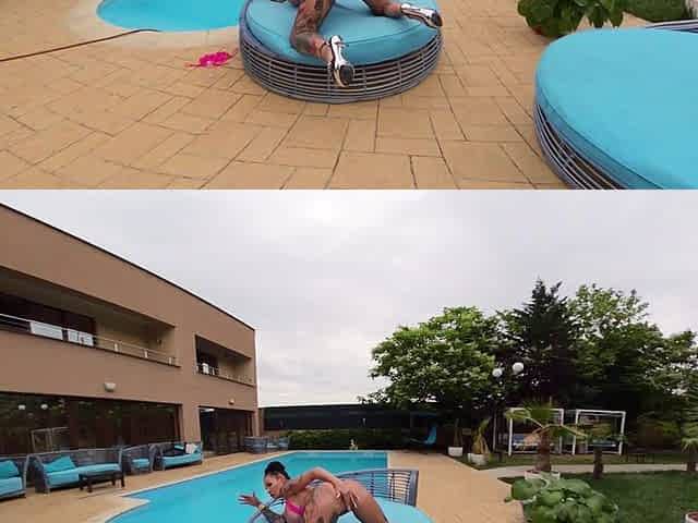Backstage Sandra Sturm at the Pool Super Horny Gets Fucked Incredibly
