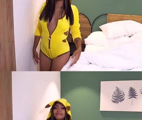 Pikachu Cosplay Squirting with My Sextoy