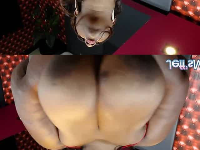 Giant Sized big beautiful woman Thammy Leviemont Takes a Machine Mounted Sex-toy