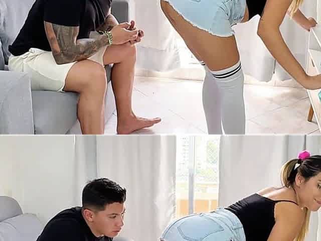 Pussy Eating! My Stepsister Has a Squirting Orgasm in My Mouth!