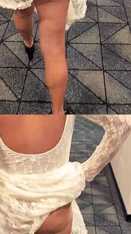 Cheating wife can't even make it to the elevator in advance of flashing & getting felt up by tinder date