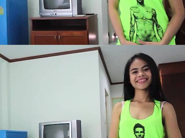 DIRTY FILIPINA gets fucked bareback by BACKPACKER in HOTEL