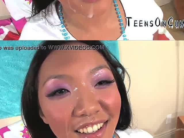 Charming Asian Teen 18+ Amazing Facial