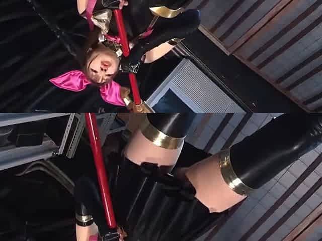 Her nipples are pinched, her penis is thrust deep into her throat, and she is creampied.