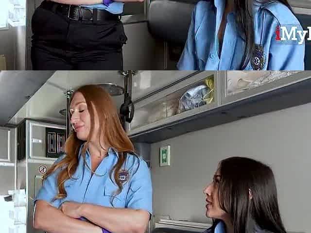 Rude Paramedics Ride A Patient With A Boner
