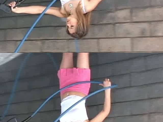 Teen Topanga Fingering Outside