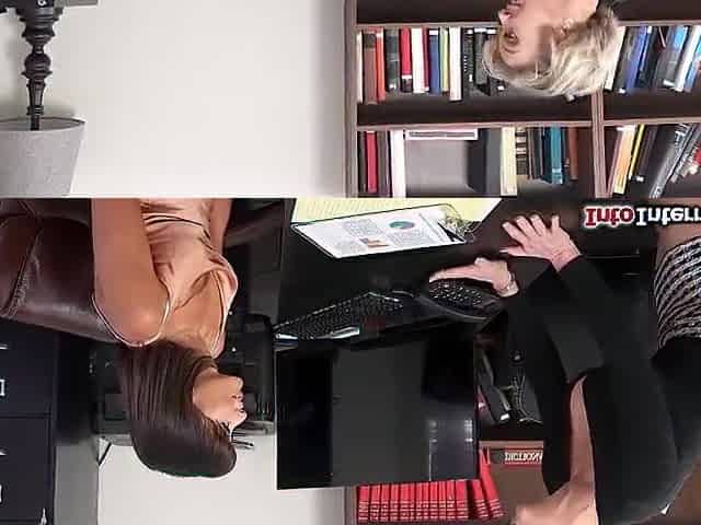 Training the fresh office hotty with a bbc