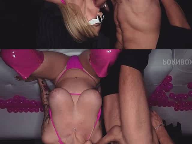 Busty Blonde Loves Bouncing On Big White Meat