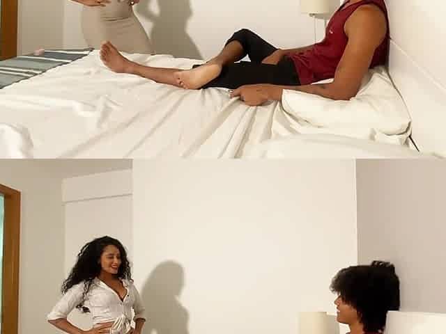 Big titted latina stepcousin had fun with his big cock in bed