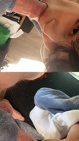 Sucking my boyfriends large penis