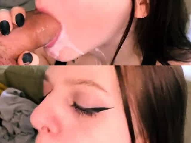 Blowjob Creampie with Russian Teen