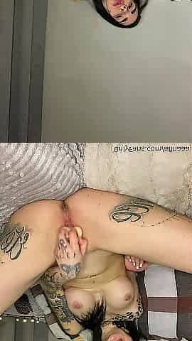 hard sex toy banging in taut vagina
