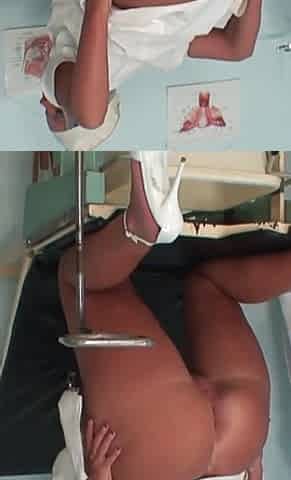 Young Nurse Jennifer Fox Wanks Her Pussy with Vaginal Speculum