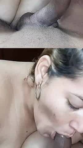 Beautiful Girl with Big Tits Gives Me a Delicious Blowjob to Start the Day